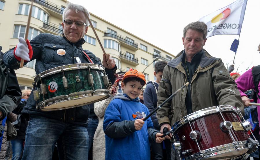 Protest przeciw reformie edukacji