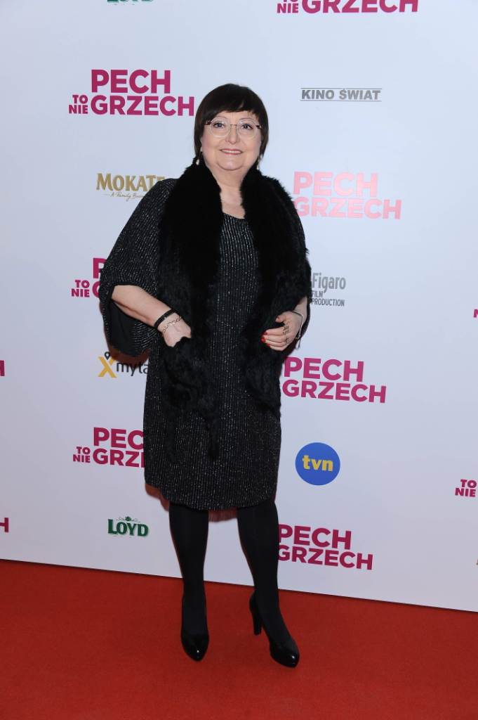 Krystyna Tkacz na premierze filmu "Pech to nie grzech" 17 grudnia 2018