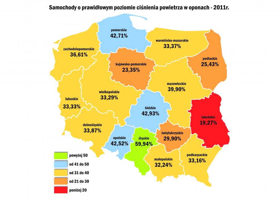Zobacz nową mapę grozy na polskich drogach Auta