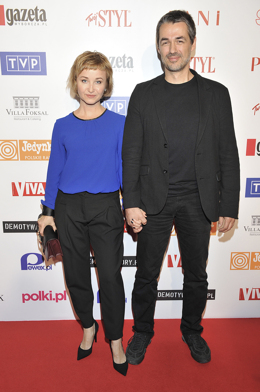 Gabriela Muskała i Greg Zgliński na premierze filmu "Wałęsa: Człowiek z nadziei"