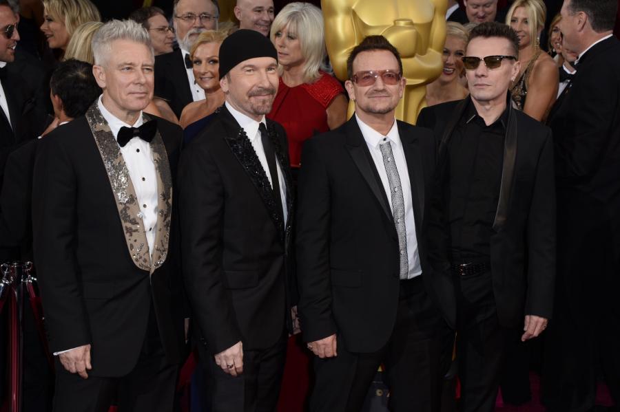 U2 w pełnym składzie: Adam Clayton, The Edge, Bono i Larry Mullen Jr.