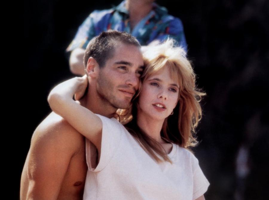 Jean-Marc Barr i Rosanna Arquette w filmie "Wielki błękit"