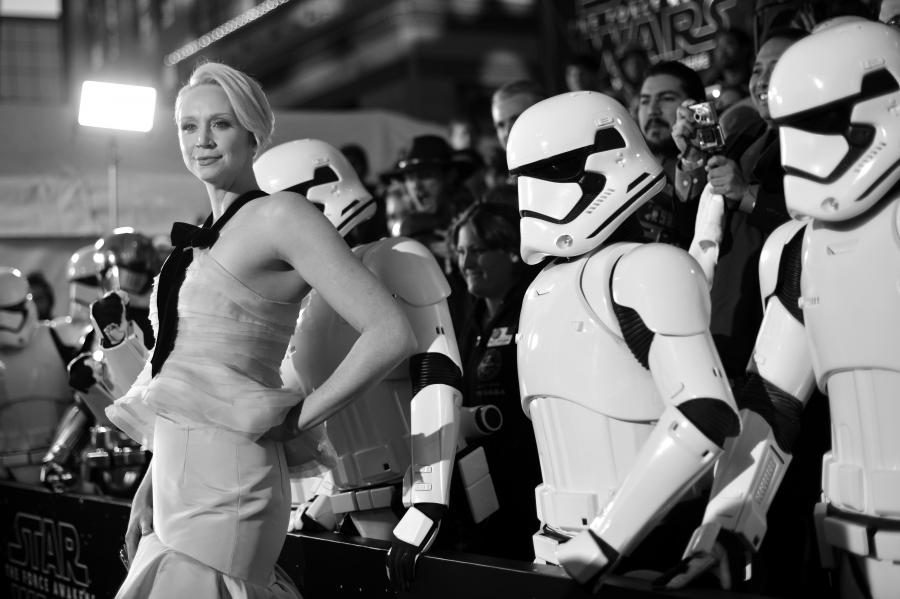 Gwendoline Christie na premierze "Gwiezdnych wojen: Przebudzenia Mocy"