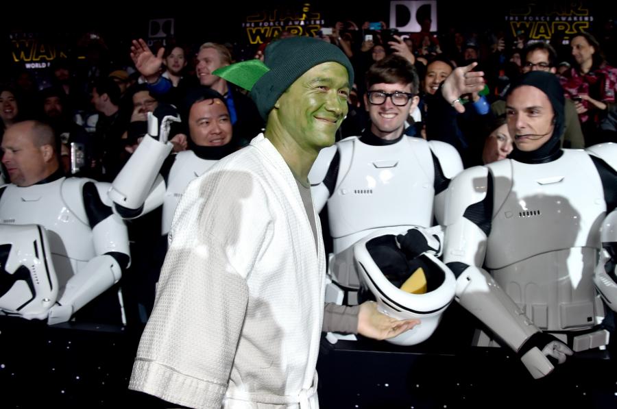 Joseph Gordon-Levitt na premierze "Gwiezdnych wojen: Przebudzenia Mocy"